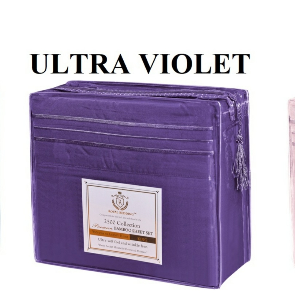 Luxury bamboo 4pc soft bedsheet set
